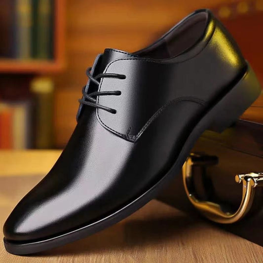 Suit Groomsmen Men Shoes Business Formal Casual Leather Dhoes, Size: 41(Black) - Formal Shoes by PMC Jewellery | Online Shopping South Africa | PMC Jewellery