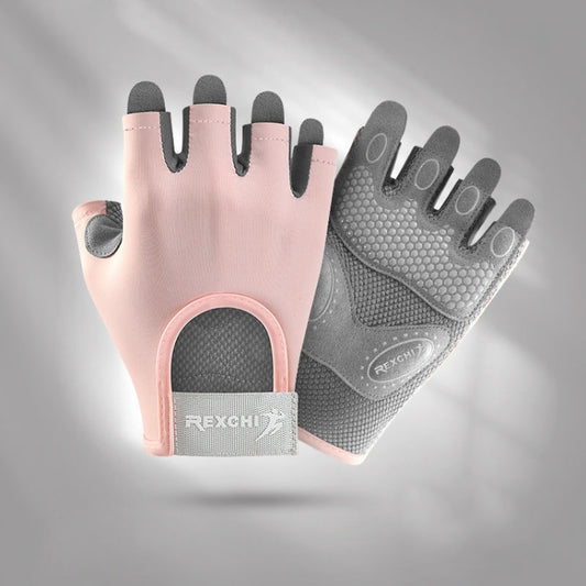 Yoga Sports Gloves Non-slip Shock-absorbing Half-finger Anti-cocoon Gloves, Size: S(Sakura Pink) - Safety Gloves by PMC Jewellery | Online Shopping South Africa | PMC Jewellery | Buy Now Pay Later Mobicred