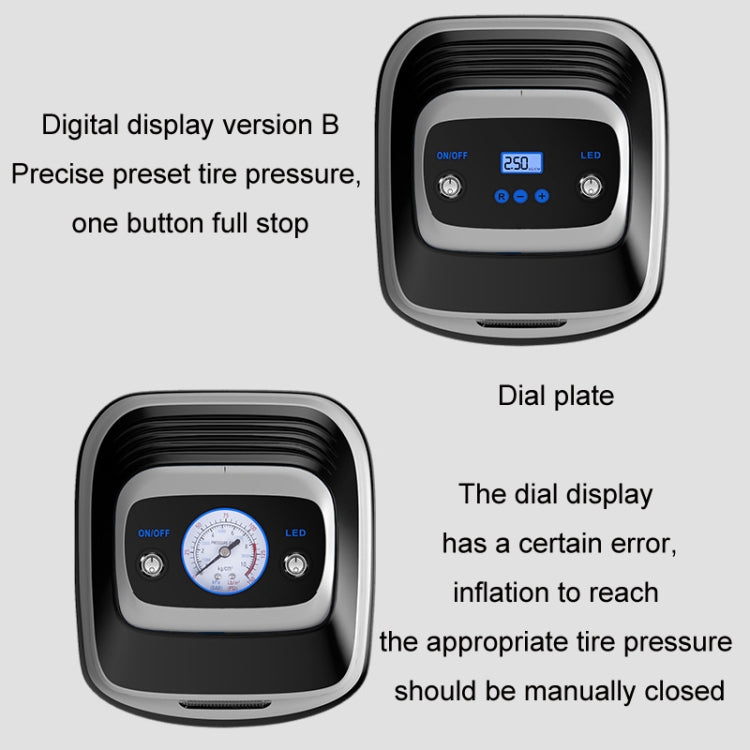 12V Metal Cylinder Smart Digital Display Portable Mini Tire Pump, Specification: No. 30 Automatic Charging Stopping - Inflatable Pump by PMC Jewellery | Online Shopping South Africa | PMC Jewellery