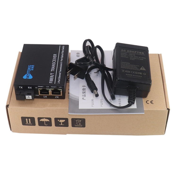 NESTONG 100M Single-Mode Fiber Optic Transceiver POE Photoelectric Converter,CN Plug - Fiber Receiver by NESTONG | Online Shopping South Africa | PMC Jewellery | Buy Now Pay Later Mobicred