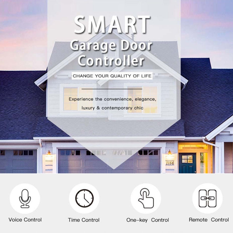 Tuya APP Remote Control WIFI Smart Garage Door Controller, Specification: UK Plug - Smart Switch by Tuya | Online Shopping South Africa | PMC Jewellery | Buy Now Pay Later Mobicred