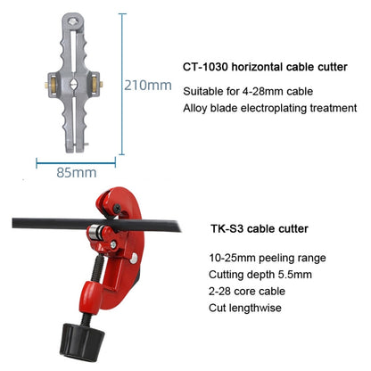 YH-G11 11-In-1 Fiber Optic Tool Kit TK-S3 Cable Knife And Stripping Kit - Lan Cable and Tools by PMC Jewellery | Online Shopping South Africa | PMC Jewellery | Buy Now Pay Later Mobicred