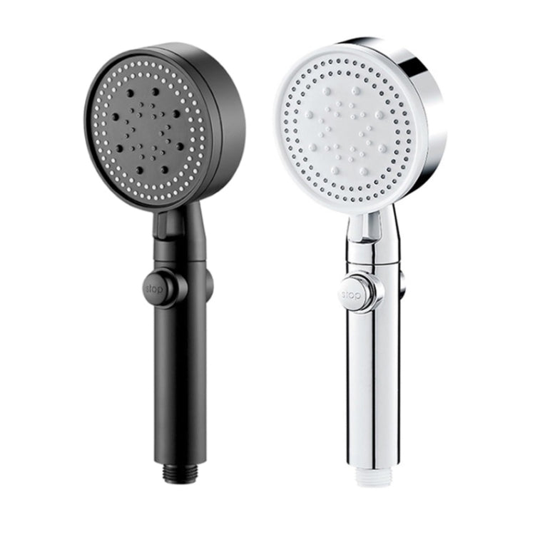 Pressurized Shower Water Heater Handheld Multifunction 6-speed Nozzle, Color: Black - Shower Head by PMC Jewellery | Online Shopping South Africa | PMC Jewellery