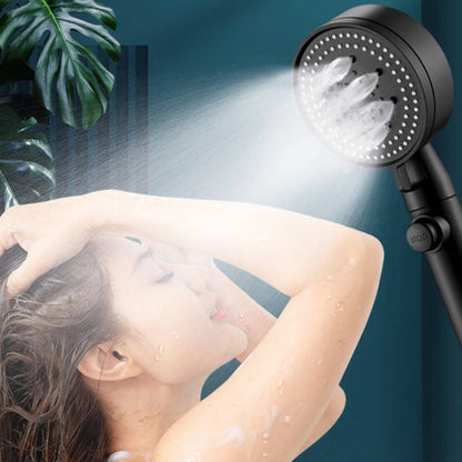 Pressurized Shower Water Heater Handheld Multifunction 6-speed Nozzle, Color: Black - Shower Head by PMC Jewellery | Online Shopping South Africa | PMC Jewellery