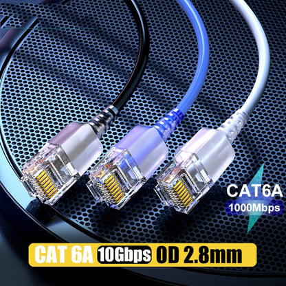 SAMZHE Cat6A Ethernet Cable UTP Network Patch Cable 8m(White) - Lan Cable and Tools by SAMZHE | Online Shopping South Africa | PMC Jewellery | Buy Now Pay Later Mobicred