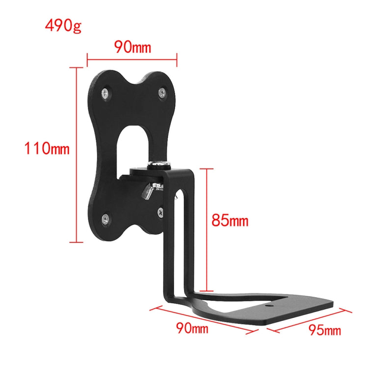 For SONOS Era100 WiFi Wireless Bluetooth Speaker Metal Wall Hanging Bracket(Black) - Speaker Bracket by PMC Jewellery | Online Shopping South Africa | PMC Jewellery