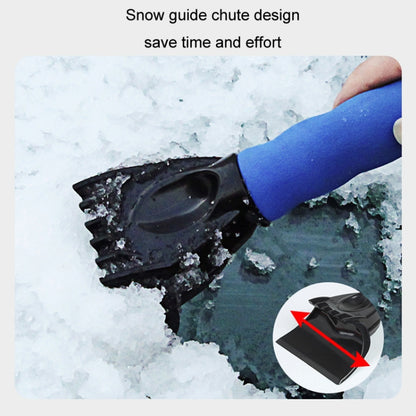 Vehicle Mounted Snow Shovel De-Icer Cleaning Tool, Color: Black+Gloves - Ice Scraper by PMC Jewellery | Online Shopping South Africa | PMC Jewellery | Buy Now Pay Later Mobicred