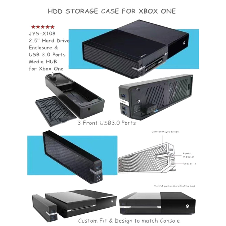 For Xbox One With HUB Function 2 In 1 HDD Expansion Center Plug And Play - HDD Enclosure by PMC Jewellery | Online Shopping South Africa | PMC Jewellery | Buy Now Pay Later Mobicred