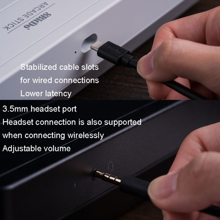 8Bitdo Wireless 2.4G Arcade Stick For Xbox Series X / S / Xbox One / Windows 10(Black) - Gamepad by 8BitDo | Online Shopping South Africa | PMC TechLife | Buy Now Pay Later Mobicred