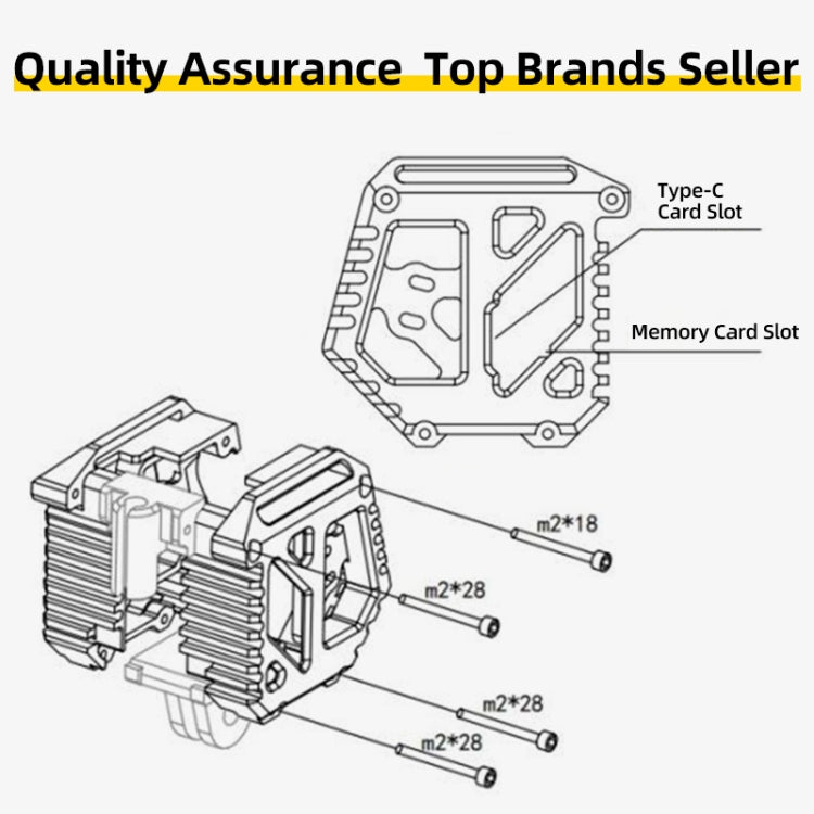 For DJI O3 AIR UNIT Camera Module Case Frame CNC Cage Holder - Other Accessories by PMC Jewellery | Online Shopping South Africa | PMC Jewellery | Buy Now Pay Later Mobicred