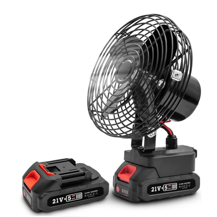 HILDA Portable Powerful Fan Outdoor Hair Dryer, With US Plug Adaptor, Style: 6 inch With 2 Battery(3000mAh) - Electric Fans by HILDA | Online Shopping South Africa | PMC Jewellery | Buy Now Pay Later Mobicred