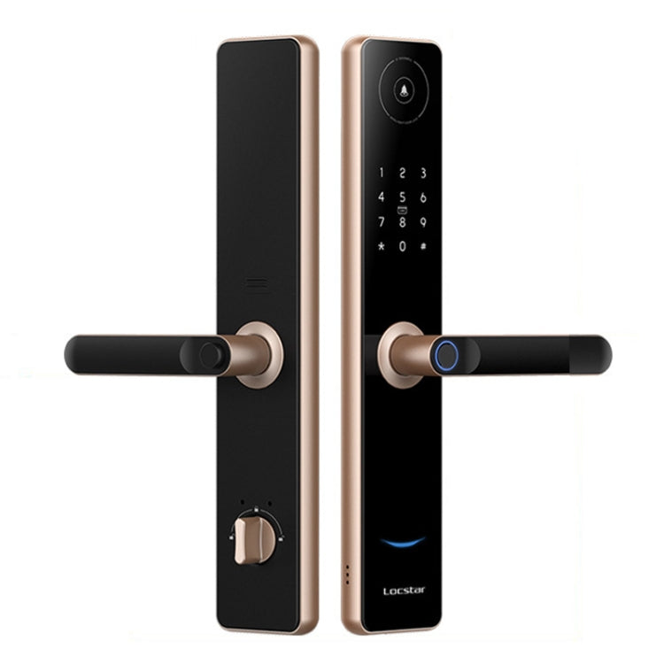 A60 Smart Fingerprint Password Door Lock With Doorbell, Spec: Basic Version Gold - Door Lock by PMc TechLife | Online Shopping South Africa | PMc TechLife | Buy Now Pay Later Mobicred