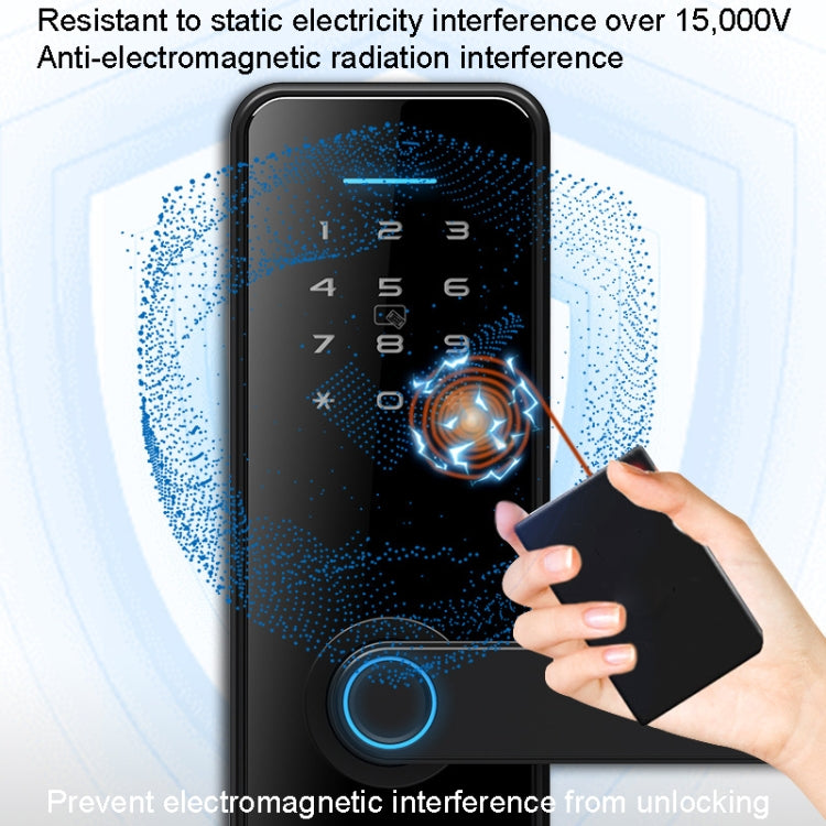 C89 Smart Fingerprint Password Lock Home Indoor Door TUYA System Lock(Black) - free shipping - PMc TechLife - Order now!