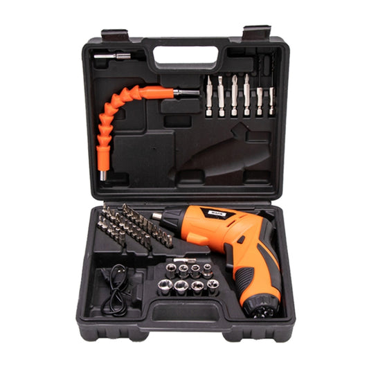 HILDA 47pcs /Set Multi-Function Li-Ion Screwdriver Mini Screwdriver(Orange) - Screws by HILDA | Online Shopping South Africa | PMC Jewellery