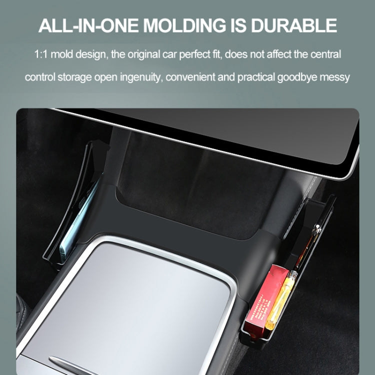 For Tesla Model Y / 3 Center Side Storage Box Side Organizer Saddle Box Interior Modification Accessories - Stowing Tidying by PMC Jewellery | Online Shopping South Africa | PMC Jewellery | Buy Now Pay Later Mobicred