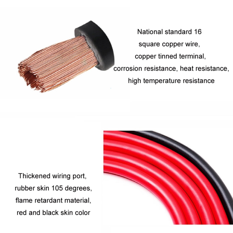 5AWG 50cm 16 Square Car Ship Solar Battery Wire(16-10cm) - Booster Cable & Clip by PMC Jewellery | Online Shopping South Africa | PMC Jewellery | Buy Now Pay Later Mobicred