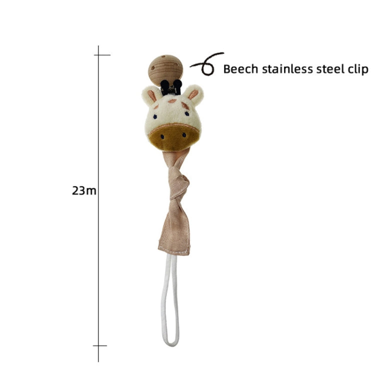 Animal Head Pacifier Chain Newborn Pacifier Clip, Style: Fox - Cups & Silicone Nipple by PMC Jewellery | Online Shopping South Africa | PMC Jewellery | Buy Now Pay Later Mobicred