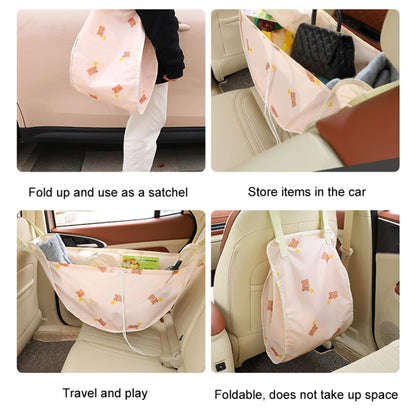 Car Multifunctional Rear Seat Net Pocket Hanging Storage Bag(Black Camellia) - Stowing Tidying by PMC Jewellery | Online Shopping South Africa | PMC Jewellery | Buy Now Pay Later Mobicred