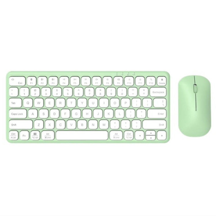 B087 2.4G Portable 78 Keys Dual Mode Wireless Bluetooth Keyboard And Mouse, Style: Keyboard Mouse Set Green - Wireless Keyboard by PMC Jewellery | Online Shopping South Africa | PMC Jewellery | Buy Now Pay Later Mobicred