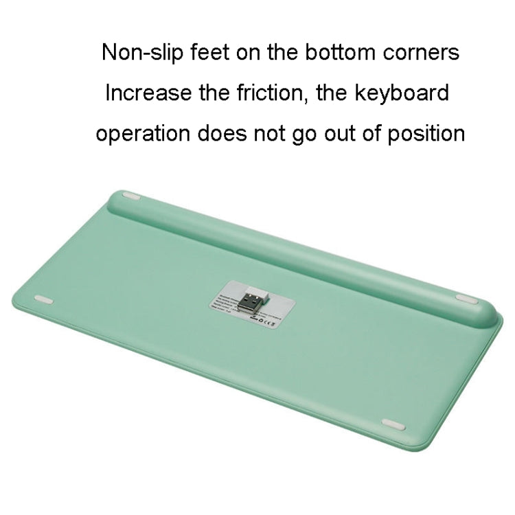 B087 2.4G Portable 78 Keys Dual Mode Wireless Bluetooth Keyboard And Mouse, Style: Keyboard Mouse Set Green - Wireless Keyboard by PMC Jewellery | Online Shopping South Africa | PMC Jewellery | Buy Now Pay Later Mobicred