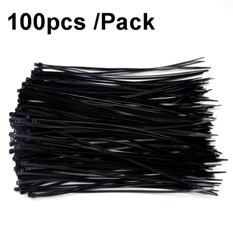 100pcs /Pack 8x450mm National Standard 7.6mm Wide Self-Locking Nylon Cable Ties Plastic Bundle Cable Ties(Black) - Cable Organizer by PMC Jewellery | Online Shopping South Africa | PMC Jewellery | Buy Now Pay Later Mobicred