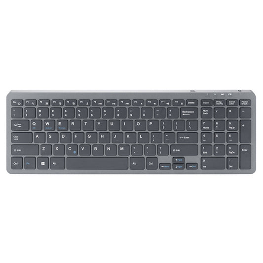 B035 2.4G Wireless Keyboard Scissor Foot Construction Silent Office Laptop External Keyboard, Color: Double-mold Bluetooth Gray - Wireless Keyboard by PMC Jewellery | Online Shopping South Africa | PMC Jewellery | Buy Now Pay Later Mobicred