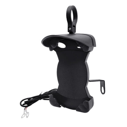 Motorcycle Sunshade Rainproof Mobile Phone Holder, Shape: Charging Mirror Holder 5V-3.1A - Holder by PMC Jewellery | Online Shopping South Africa | PMC Jewellery | Buy Now Pay Later Mobicred