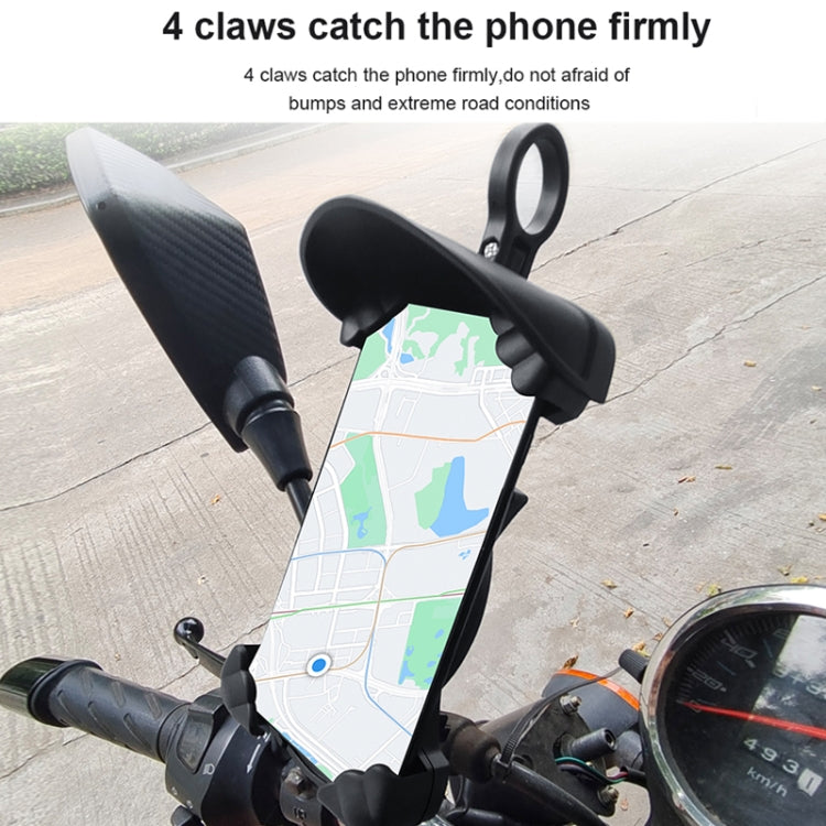 Motorcycle Sunshade Rainproof Mobile Phone Holder, Shape: Charging Handlebar Holder 5V-3.1A - Holder by PMC Jewellery | Online Shopping South Africa | PMC Jewellery | Buy Now Pay Later Mobicred