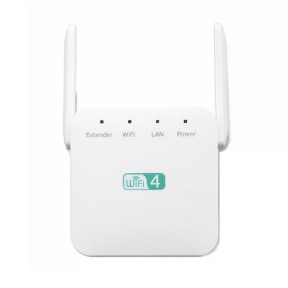 2.4G 300M Wi-Fi Amplifier Long Range WiFi Repeater Wireless Signal Booster UK Plug White - Broadband Amplifiers by PMC Jewellery | Online Shopping South Africa | PMC Jewellery | Buy Now Pay Later Mobicred