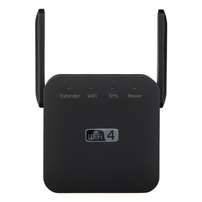 2.4G 300M Wi-Fi Amplifier Long Range WiFi Repeater Wireless Signal Booster UK Plug Black - Broadband Amplifiers by PMC Jewellery | Online Shopping South Africa | PMC Jewellery | Buy Now Pay Later Mobicred