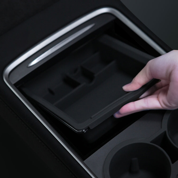 For Tesla Model 3 / Y Center Armrest Storage Box Car Modification Accessories Central Storage Box(Blue) - Stowing Tidying by PMC TechLife | Online Shopping South Africa | PMC TechLife | Buy Now Pay Later Mobicred