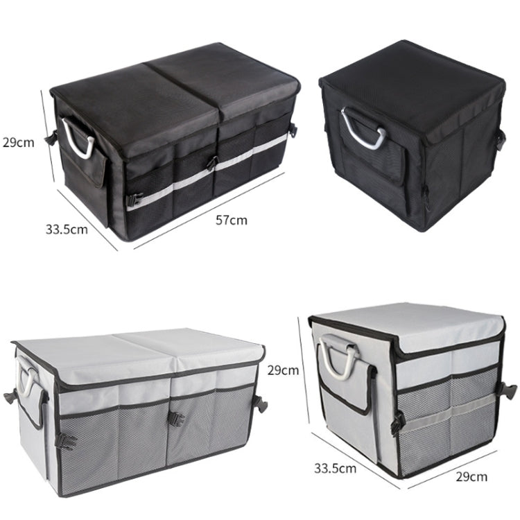 Car Trunk Storage Box Oxford Cloth Folding Organizer With Reflective Strips, Color: Large Gray - Stowing Tidying by PMC Jewellery | Online Shopping South Africa | PMC Jewellery | Buy Now Pay Later Mobicred