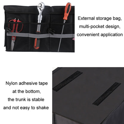 Car Trunk Storage Box Oxford Cloth Folding Organizer With Reflective Strips, Color: Large Gray - Stowing Tidying by PMC Jewellery | Online Shopping South Africa | PMC Jewellery | Buy Now Pay Later Mobicred