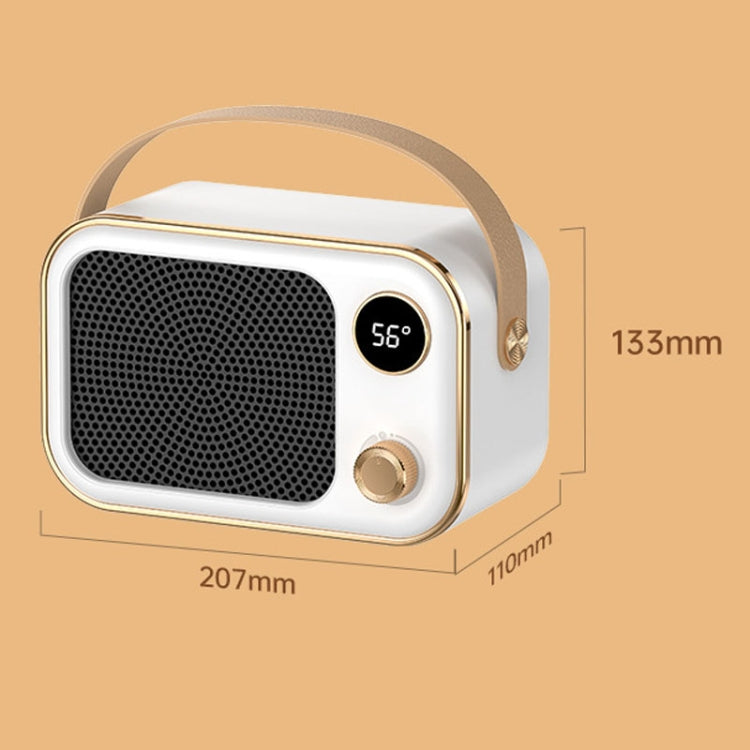 1200W Electric Heater Winter Hand Warmer with Screen Display,EU Plug(White) - Electric Heaters by PMC Jewellery | Online Shopping South Africa | PMC Jewellery | Buy Now Pay Later Mobicred