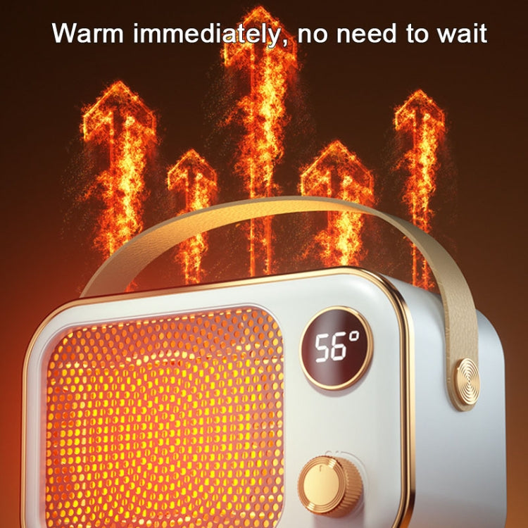 1200W Electric Heater Winter Hand Warmer with Screen Display,EU Plug(Orange) - Electric Heaters by PMC Jewellery | Online Shopping South Africa | PMC Jewellery | Buy Now Pay Later Mobicred