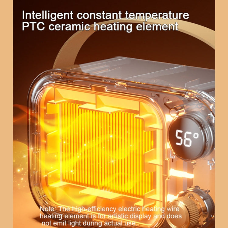 1200W Electric Heater Winter Hand Warmer with Screen Display,EU Plug(Orange) - Electric Heaters by PMC Jewellery | Online Shopping South Africa | PMC Jewellery | Buy Now Pay Later Mobicred