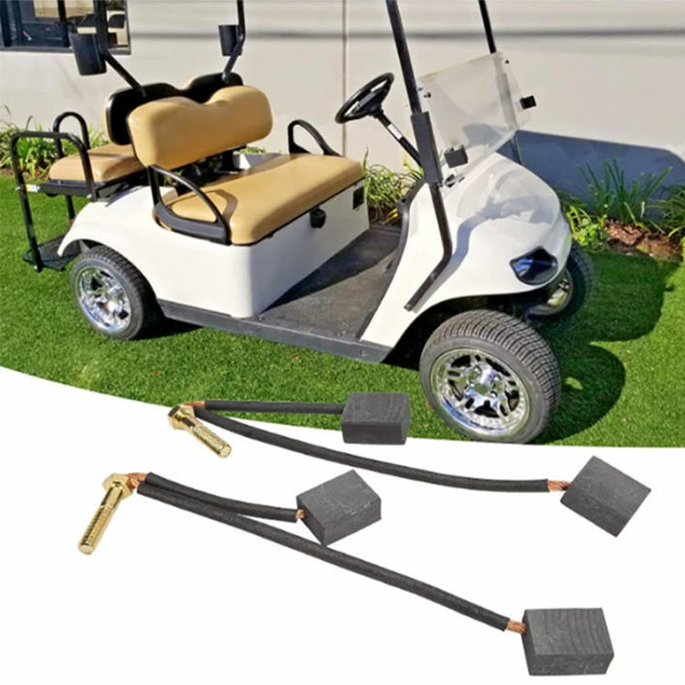 2pcs /Set For Club Car / EZGO Golf Cart 3.3 Motor Carbon Brushes, Specification: Carbon Brush Contains Hardware Bag - Engine Fittings by PMC Jewellery | Online Shopping South Africa | PMC Jewellery