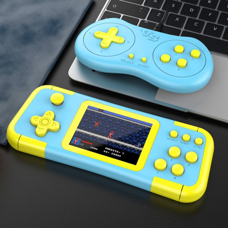 A12 3.0-Inch HD Colorful Screen Retro Handheld Game Console With 666 Built-In Games, Model: Double Yellow Blue - Pocket Console by PMC Jewellery | Online Shopping South Africa | PMC Jewellery | Buy Now Pay Later Mobicred