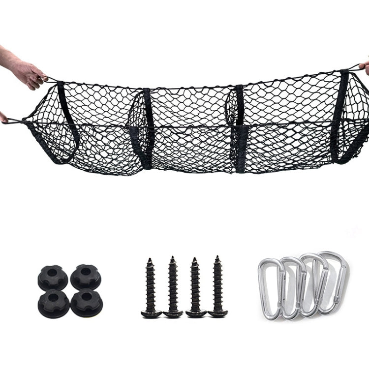 Pickup Truck Three-dimensional Net Bag Off-road Vehicle Trunk Luggage Net Bag, Size: 90x30cm(Three Pocket) - Stowing Tidying by PMC Jewellery | Online Shopping South Africa | PMC Jewellery | Buy Now Pay Later Mobicred