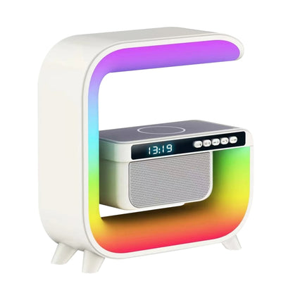 G3 5 In 1 Wireless Charger Bluetooth Speaker Clock With RGB LED Atmosphere Smart Light - Desktop Speaker by PMC Jewellery | Online Shopping South Africa | PMC Jewellery | Buy Now Pay Later Mobicred