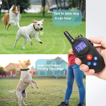 1000m Remote Control Intercom Dog Trainer Electric Shock Vibration Stop Barker(Black) - Training Aids by PMC Jewellery | Online Shopping South Africa | PMC Jewellery