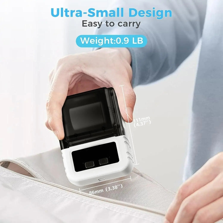 Phomemo M120 Label Maker Barcode Printer Bluetooth Thermal Label Machine(White) - free shipping - PMC TechLife - Order now!