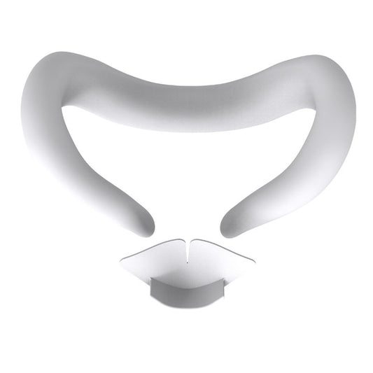 For Meta Quest 3 Silicone Face Cover Eye Mask with Nose Pad(White) - VR Accessories by PMC Jewellery | Online Shopping South Africa | PMC Jewellery