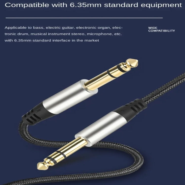 10m Audio Mixing Console Amplifier Drum Connection Cable 6.35MM Male To Male Audio Cable 28AWG OD4.0MM(Silver) - Microphone Audio Cable & Connector by PMC Jewellery | Online Shopping South Africa | PMC Jewellery | Buy Now Pay Later Mobicred