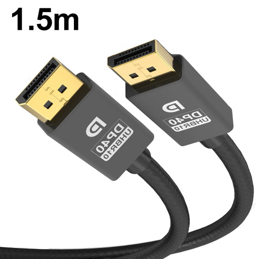 1.5m DP Cable 8K Computer Monitor Connection Cable 30AWG OD6.3MM With Nylon Mesh(Black Version 2.1) -  by PMC Jewellery | Online Shopping South Africa | PMC Jewellery | Buy Now Pay Later Mobicred