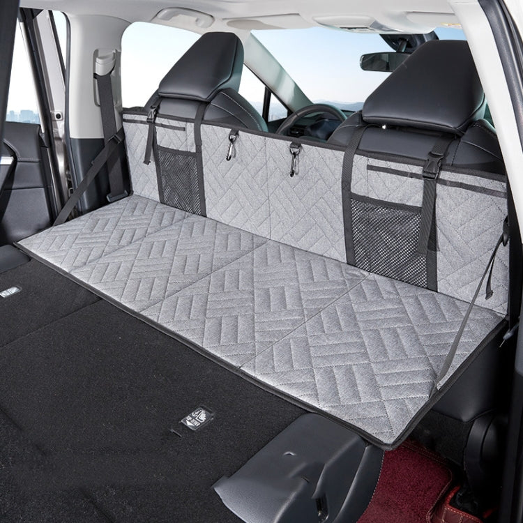 Car Camping Bed Folding Board SUV Rear Row Extension Board For Tesla, Color: Gray Embossed - Seat Accessories by PMC TechLife | Online Shopping South Africa | PMC TechLife | Buy Now Pay Later Mobicred
