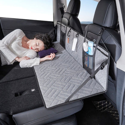 Car Camping Bed Folding Board SUV Rear Row Extension Board For Tesla, Color: Black Embossed - Seat Accessories by PMC Jewellery | Online Shopping South Africa | PMC Jewellery | Buy Now Pay Later Mobicred