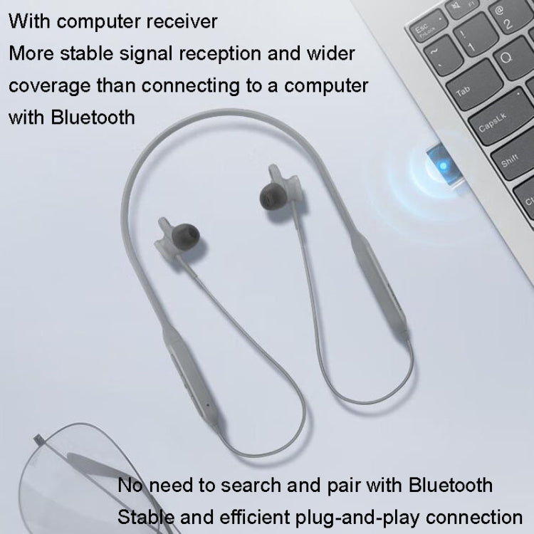 Lenovo ThinkBook UC100 Neckband Dual Wireless Bluetooth Earphone Cell Phone Computer Simultaneous Connection - Neck-mounted Earphone by Lenovo | Online Shopping South Africa | PMC Jewellery | Buy Now Pay Later Mobicred