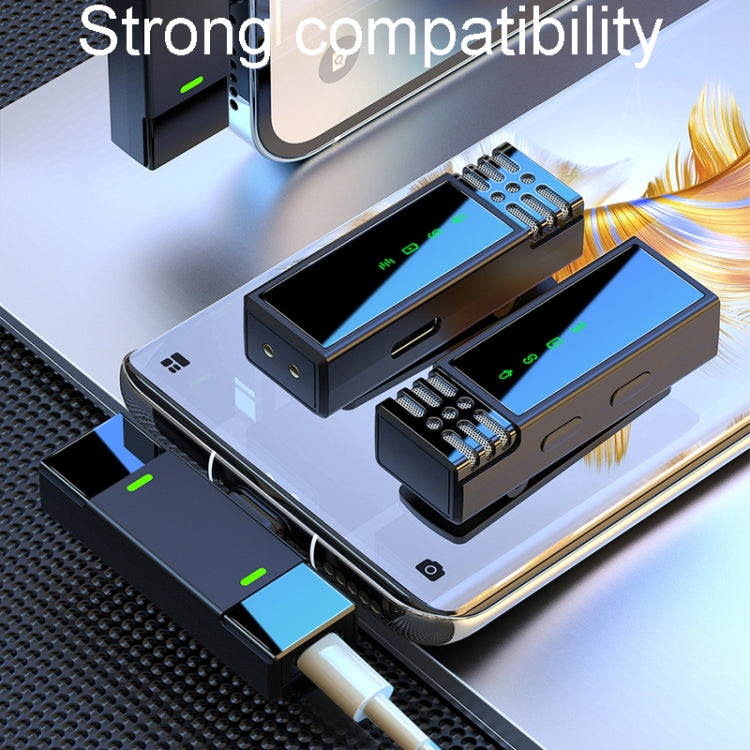 One To Two Outdoor Recording Lavalier Microphone Noise Canceling Wireless Mics, Interface: 8 Pin - Microphone by PMC TechLife | Online Shopping South Africa | PMC TechLife