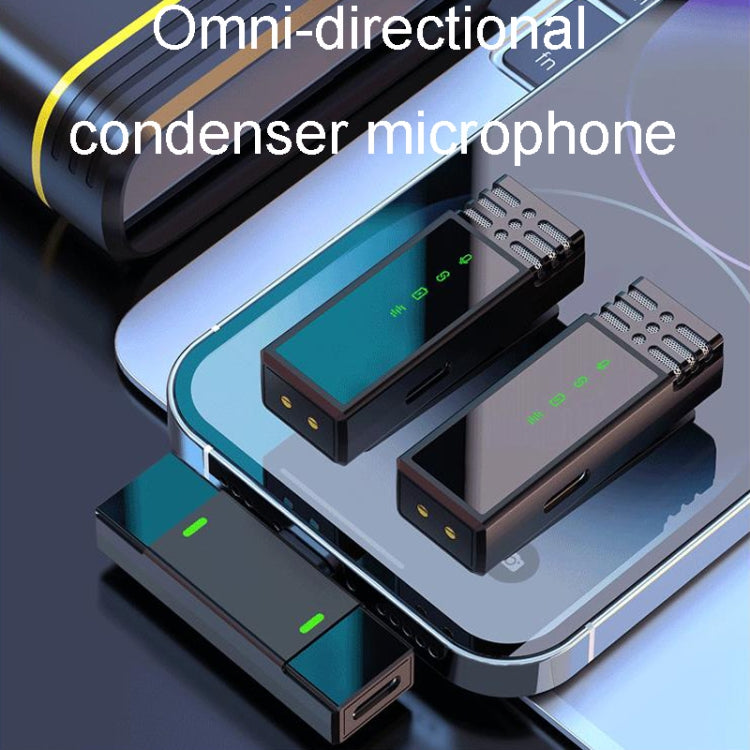 One To Two Outdoor Recording Lavalier Microphone Noise Canceling Wireless Mics, Interface: 8 Pin - Microphone by PMC TechLife | Online Shopping South Africa | PMC TechLife